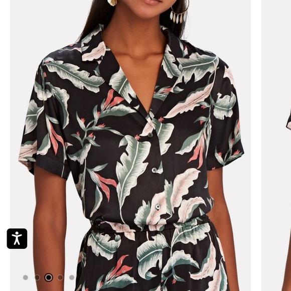 SOLD - Rails “Maui Paradiso” Silky Blouse Top - Size S - Picture 1 of 6